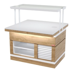 Прилавок нейтральный островной с розеткой REFETTORIO ШС Filin RBN23NSI-КК