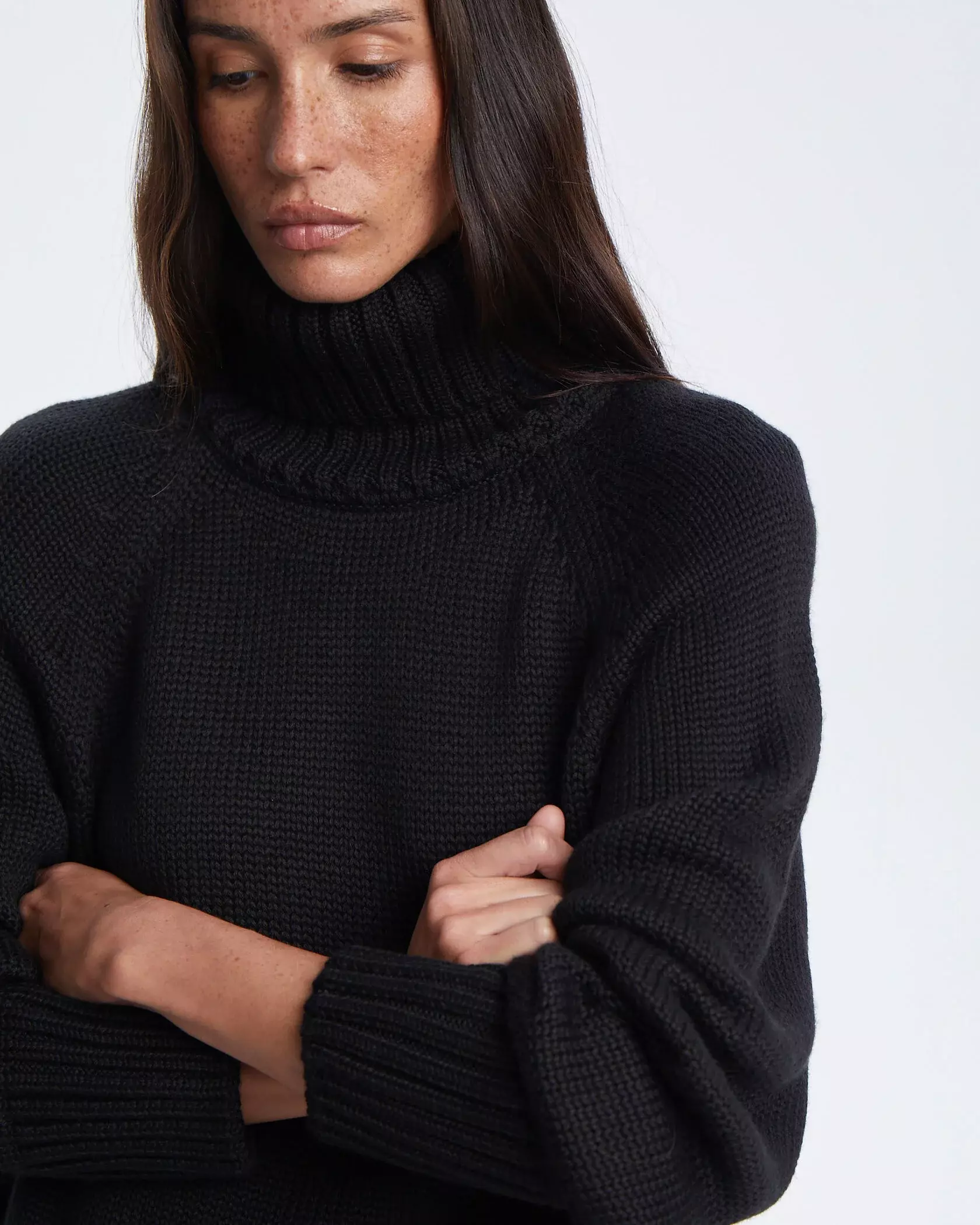 Свитер из шерсти мериноса, Черный