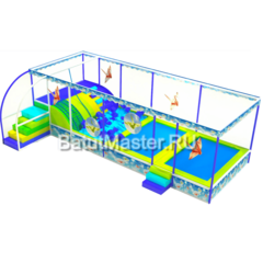 Батутная арена "Журавлики оригами" 8x3,5x3 м