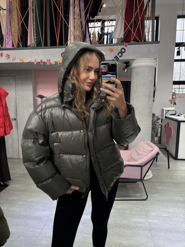 Пуховик Стокгольм зеленый