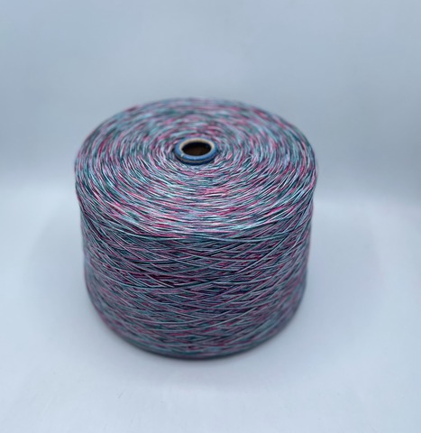 Авторская смотка (пр.Италия) 276м/100гр, Шерсть/Меринос/Полиамид/Вискоза/Кашемир/Полиэстер/Металлик, цвет-Морозная малина, арт.36494