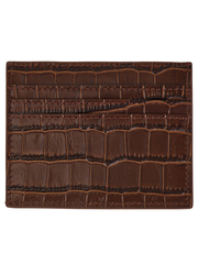 Картхолдер METROPOLITAN CROCO шоколадного цвета
