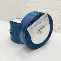 Лента Атласная (2,5см*22,85м) Стальной синий