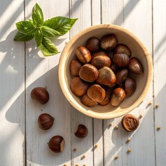 Каштаны съедобные сырые / 500 гр