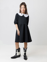платье  для девочки  К 5935/черный