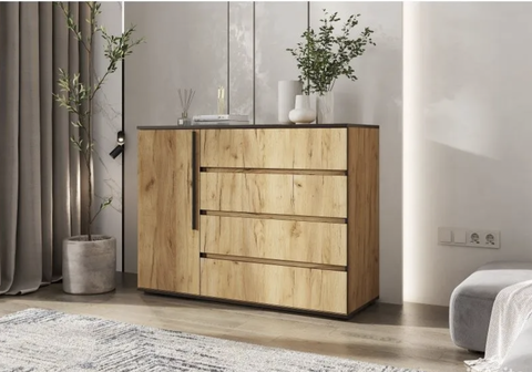 Koмoд Нopд 1 двepь 4 ящика