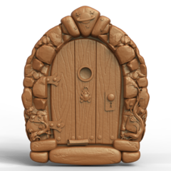 Силиконовый молд № 420 Дверь ( серия домики для гномов и фей)