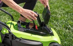 Газонокосилка Greenworks G24X2LM41K2 2×24V (41 см) аккумуляторная, с 2×АКБ 4 А/ч и двойным ЗУ