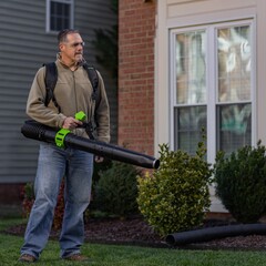 Воздуходувка Greenworks GD40BPG2K4 40V (281 км/ч) ранцевая аккумуляторная, с АКБ 4 А/ч и ЗУ