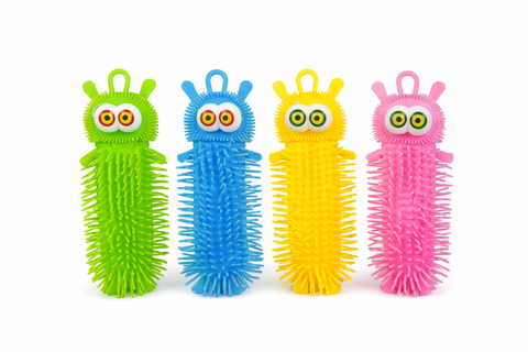 Антистресс Гусеница с Большими глазами 20см + СВЕТ