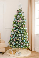 Набор ёлочных игрушек blue-pink 45 шт. - 2