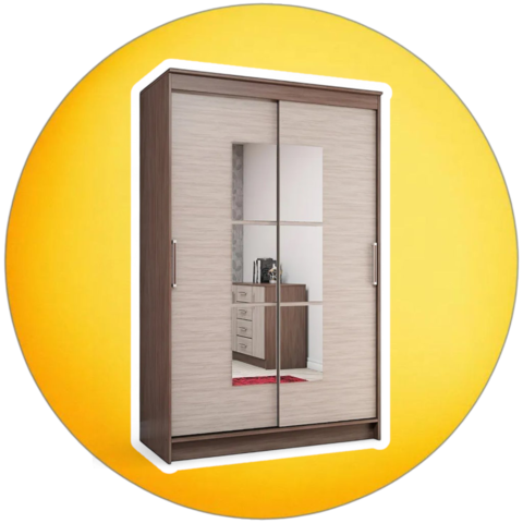 шкаф-купе ЭЛЕГАНТ-1 (1,26 м) (ясень шимо)