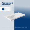 Aquanet 365910 Тумба с раковиной Nova Lite 2.0 100 L напольная цв. дуб рустикальный (365910)