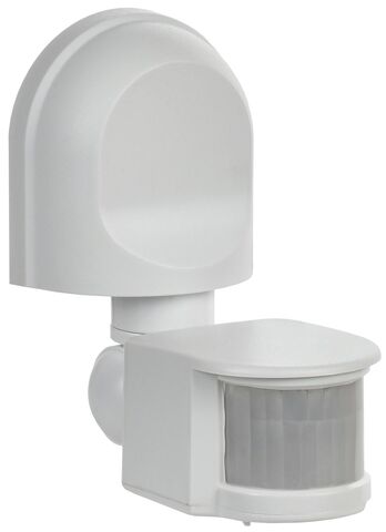 Датчик движения ДД 008 белый, макс. нагрузка 1100Вт, угол обзора 180град., дальность 12м, IP44, IEK