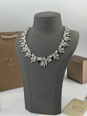 54124- Комплект украшений колье + серьги в стиле BVLGARY