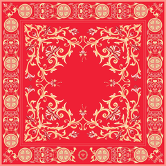 Платок "Зачатьевская роспись. Пасха"