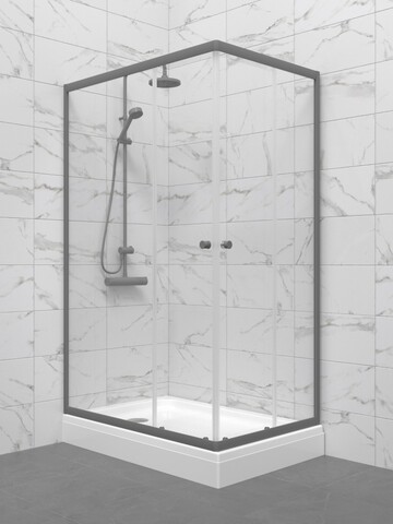 Душевое Ограждение Вента-Графит 120*90