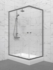 Душевое Ограждение Вента-Графит 120*90