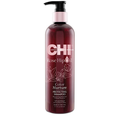 CHI Rose Hip Oil Color Nurture: Шампунь для волос с маслом шиповника (Protecting Shampoo)