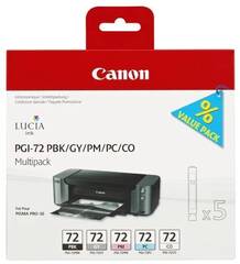 Картриджи Canon PGI-72 PBK/GY/PM/PC/CO для Canon PIXMA PRO-10. Комплект 5 картриджей