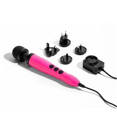 Розовый проводной wand-вибратор Doxy Die Cast 3 - 