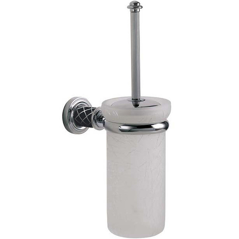 Boheme 10913-B-CR Ершик настенный (стекло) MURANO CHROME (черное)_Комплект