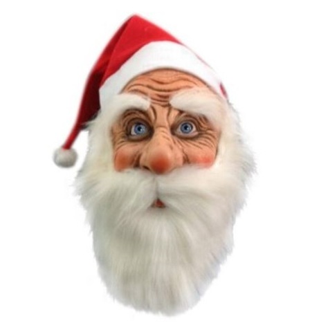 Санта Клаус маска латексная