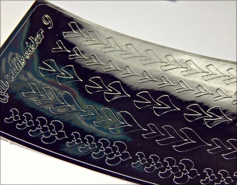 Металлизированные наклейки Arti nails Stiker цвет серебро №9 купить за 100 руб