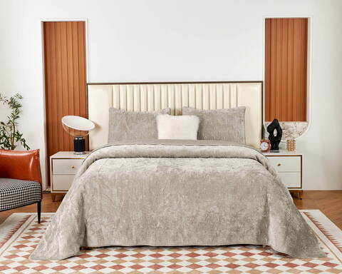 Покрывало 240x260 Sofi De MarkO Розалин бежевое