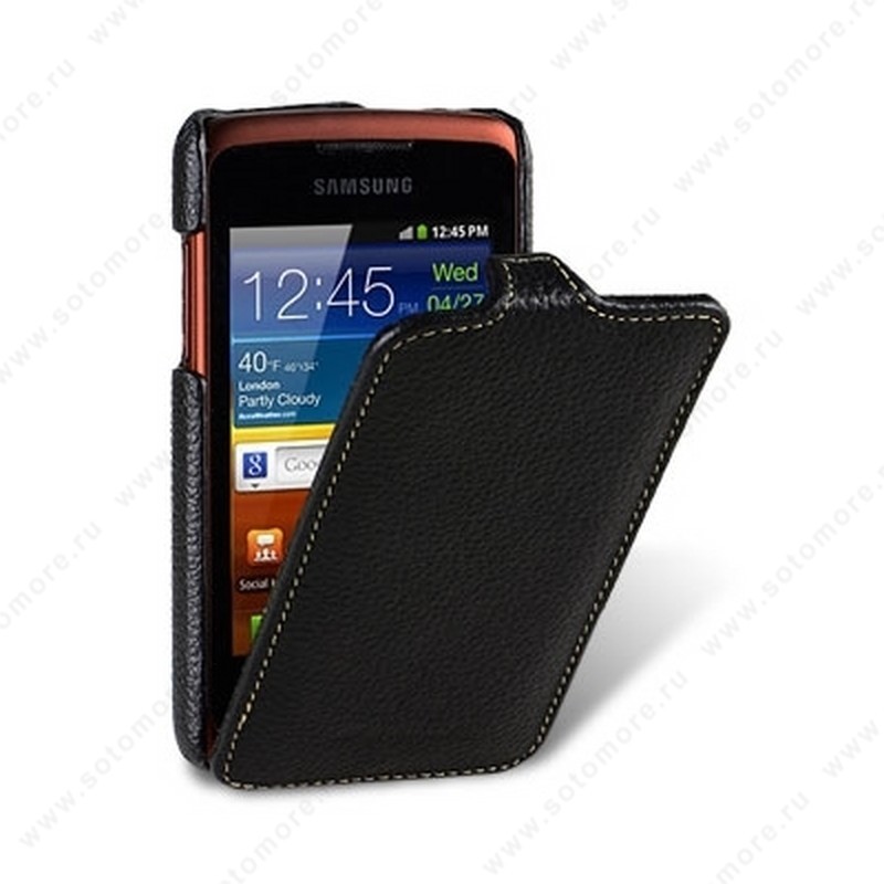 Чехол-флип Melkco для Samsung Galaxy Xcover S5690/ Galaxy Xtreme S5690 Leather Case Jacka Type (Black LC)