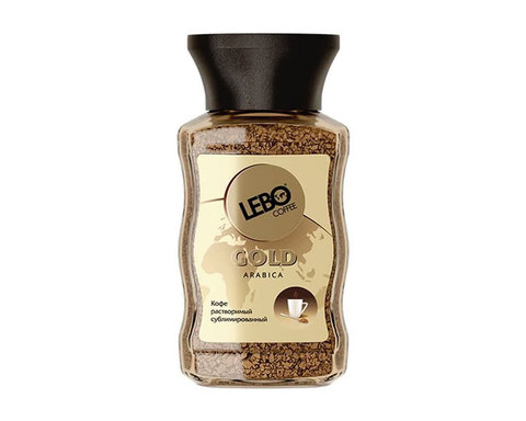 купить Кофе растворимый LEBO Gold, 100 г стеклянная банка