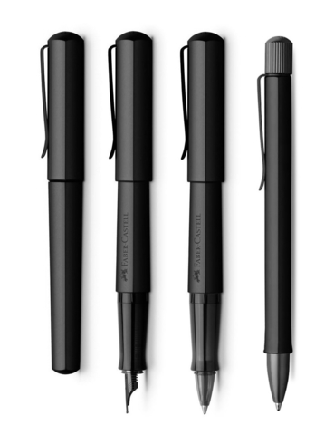 Ручка перьевая Faber-Castell Hexo Black, F  (150501)