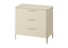 Комод Type oak 3 ящика ширина 90 см (молочный)