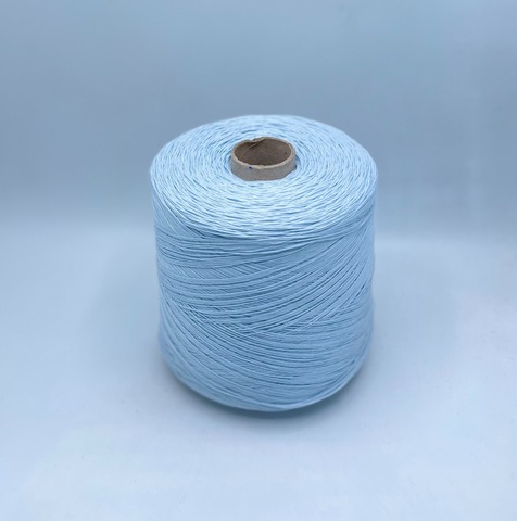 Бобинная пряжа (пр.Италия), art.Cotone, 350м/100 гр. 100%Хлопок, цвет-Разбеленно-голубой , арт.34735