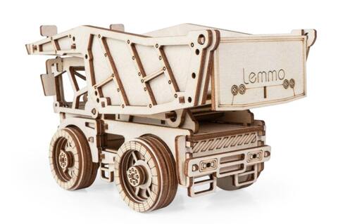 Самосвал Рекс Lemmo - Деревянный конструктор, сборная модель, 3d пазл, грузовик, детские игрушки