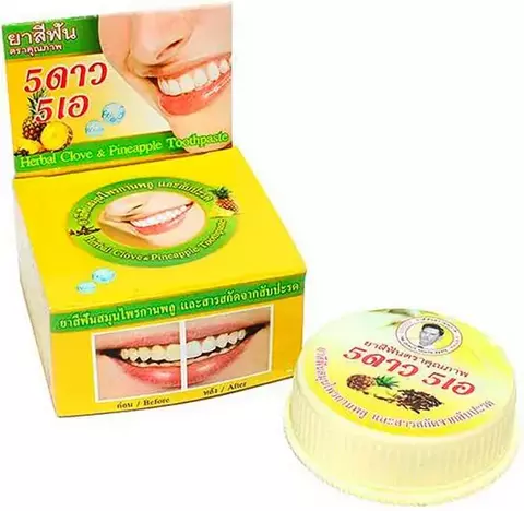 Зубная паста Тайская отбеливающая 5 Star Cosmetic 'С экстрактом ананаса' 25г