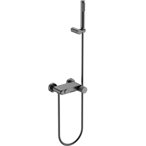 Boheme 123-GM.3 Смеситель STICK для ванны GUN METAL LINEA
