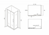 Abber Schwarzer Diamant AG30100BH-S80B Душевой уголок, 100x80x195, цвет: чёрный