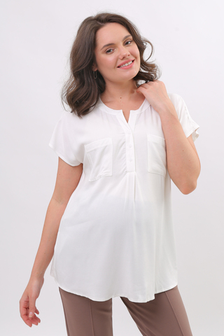 Блузка для беременных 16315 белый