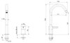 Remer Metrica MC57LCFP Смеситель для раковины, черный брашированный хром