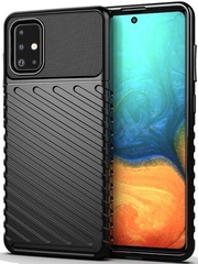 Чехол для Samsung Galaxy A71 цвет Black (черный), серия Onyx от Caseport