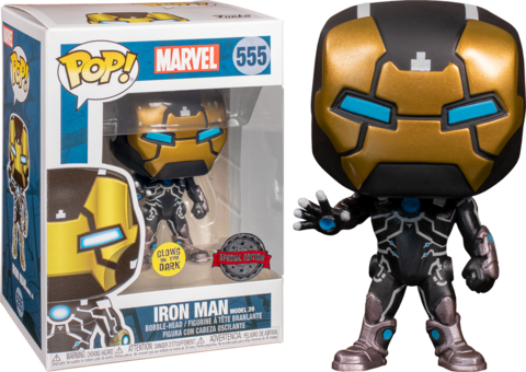 Funko POP! Marvel: Iron Man Model 39 (GW Exc) (555)