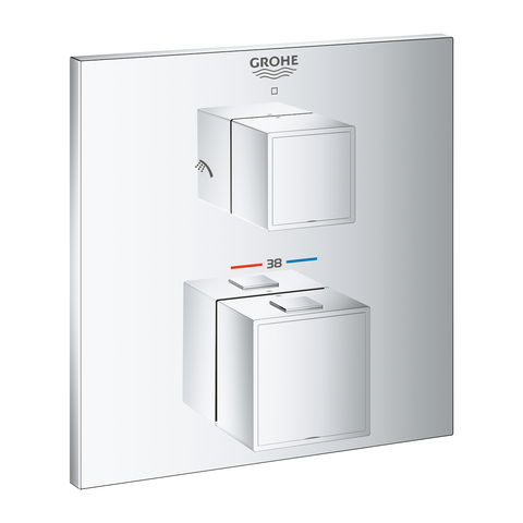 Термостат для душа встраиваемый на 2 потребителя Grohe Grohtherm Cube 24154000