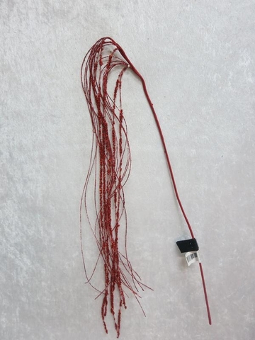 Веточка из бисера 64см ChristmasDeLuxe premium collection красная