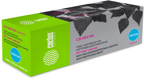 Картридж лазерный Cactus CS-CE413A CE413A пурпурный (2600стр.) для HP CLJ Pro 300, 400, M351