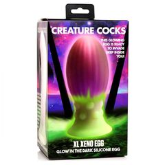 Розовая пробка-яйцо XL Xeno Egg - 17,6 см. - 