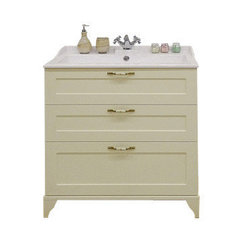 Тумба ЛЕОН 65Н с раковиной Фабиа дуб бежевый