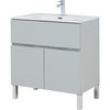 Aquanet 277552 Тумба Алвита new 80 напольная 1 ящ., 2 дв. цв.серый (277552)
