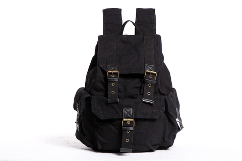 Винтажный рюкзак из ткани Virginland 51 Black
