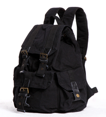 Винтажный рюкзак из ткани Virginland 55 Black